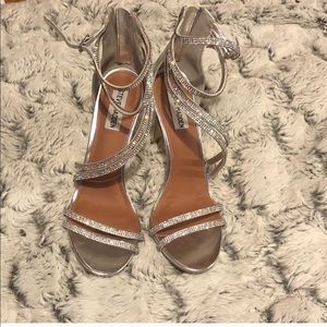 Silver Steve Madden heels